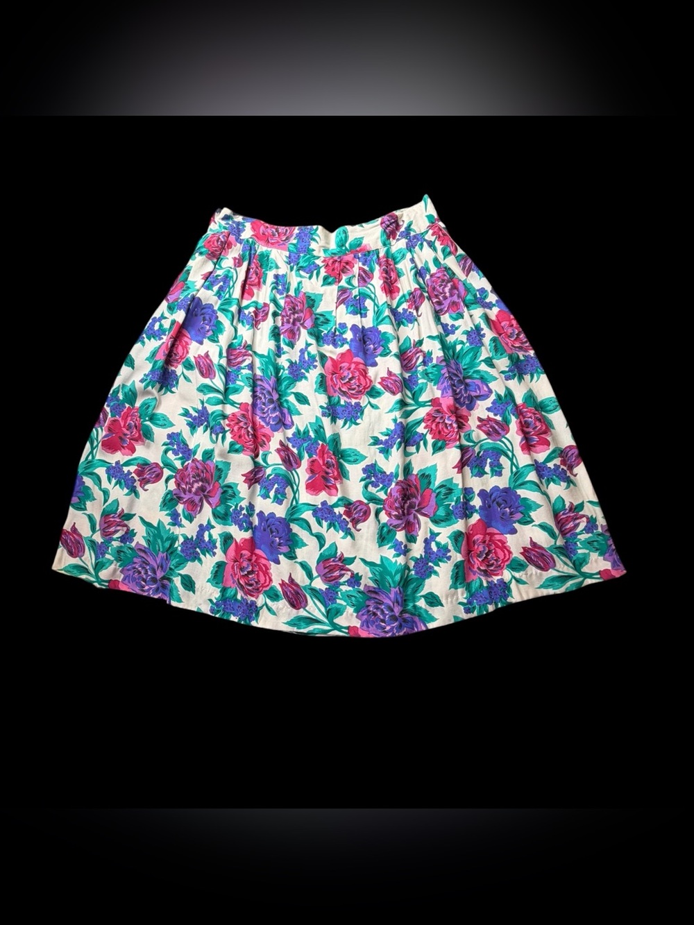 Synari 80s Vintage Floral Romantic Fairy Skirt Sz 20